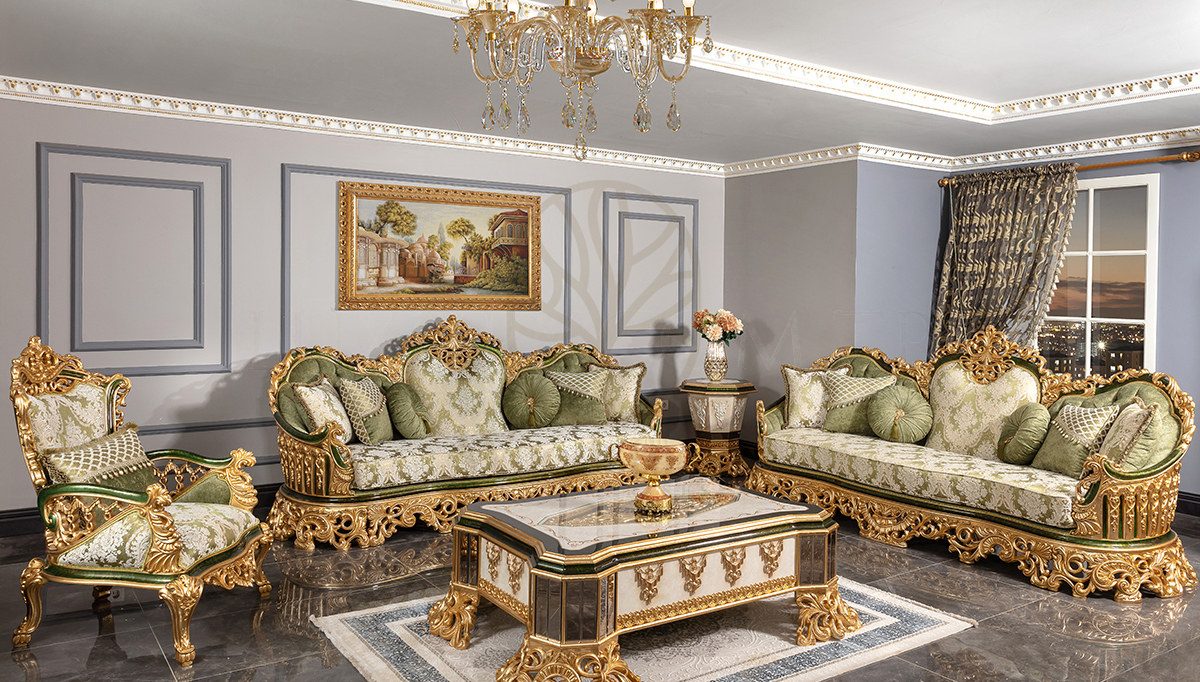 Royal Hurrem Hand Carved Teak Sofa Set, Saharanpur, Sofa Set