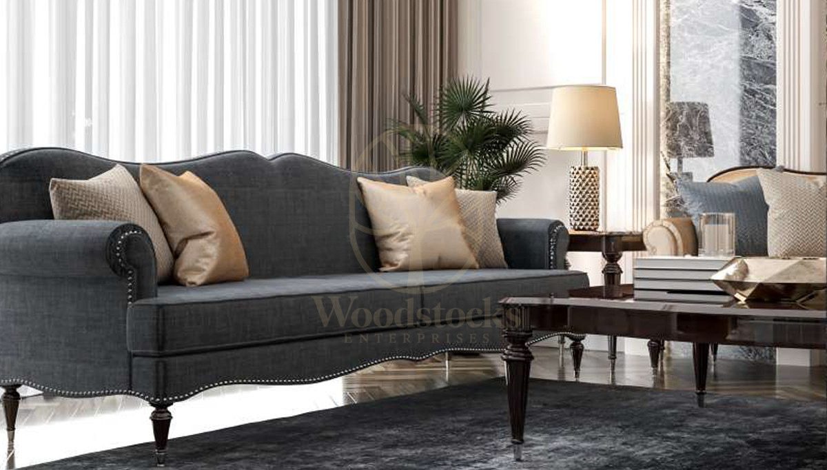 Luxury Sentinus Art Deco Handcrafted Teak Sofa Set, Saharanpur, view 3