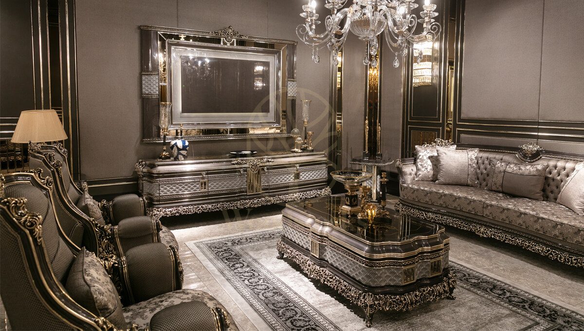 Royal Bergama Chesterfield Hand Carved Teak Sofa Set, Saharanpur, view 2
