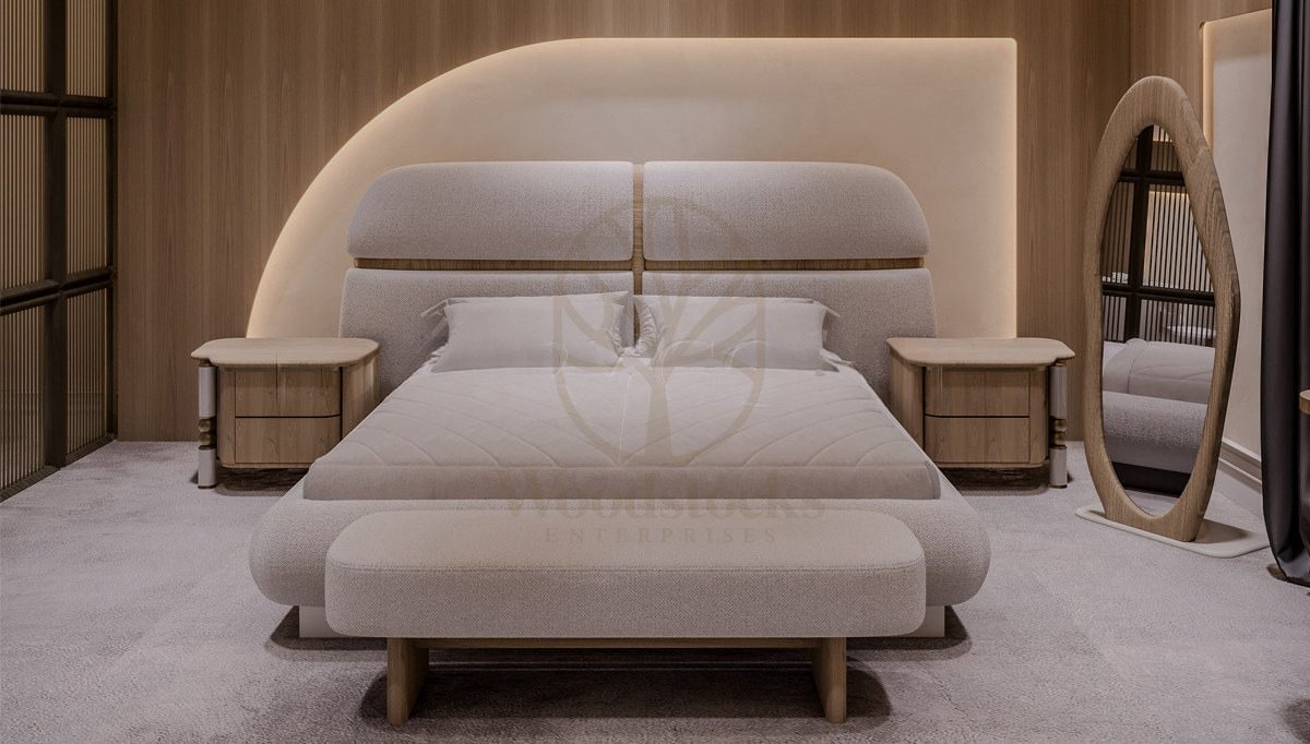 Luxury Aura Handcrafted Teak King Size Bed, Saharanpur, view 3