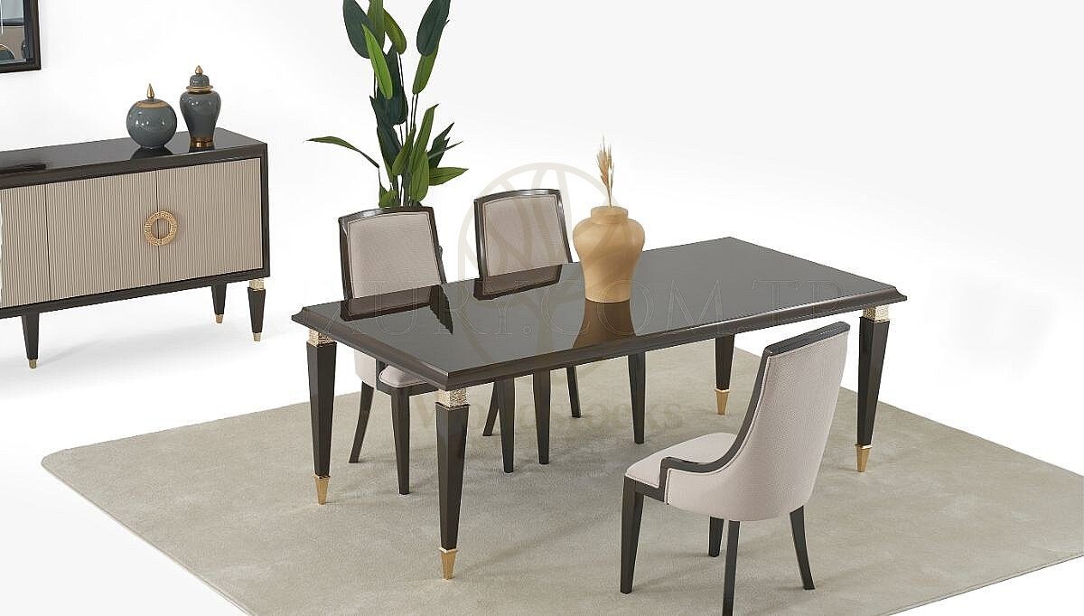 Luxury Soren Handcrafted Teak Dining Table Set, Saharanpur, view 5