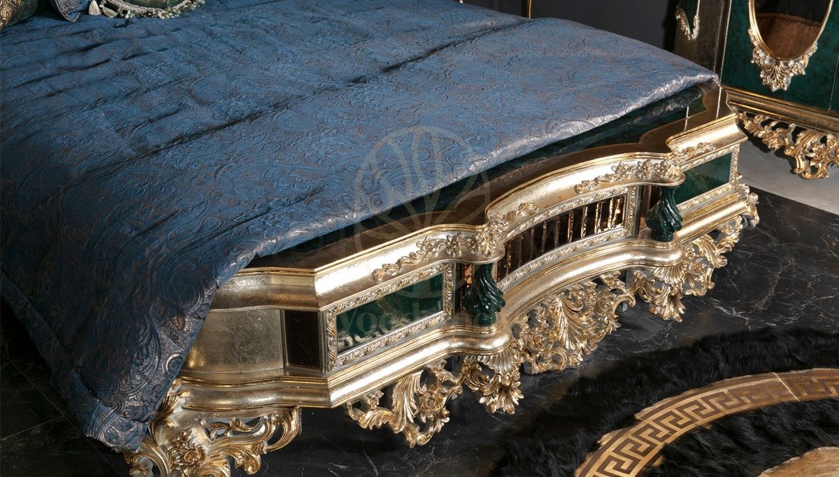 Royal Lapseki Hand Carved Teak King Size Bed, Saharanpur, view 3