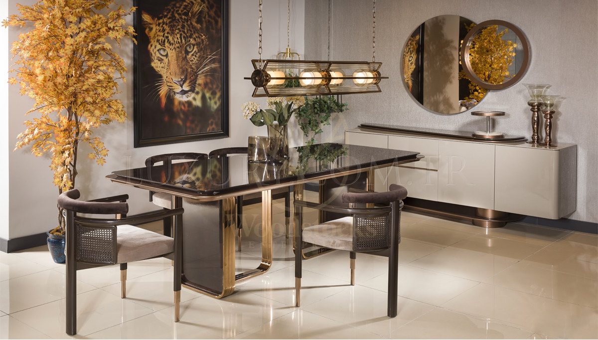 Luxury Floransa Handcrafted Teak Dining Table Set, Saharanpur, Dining Table