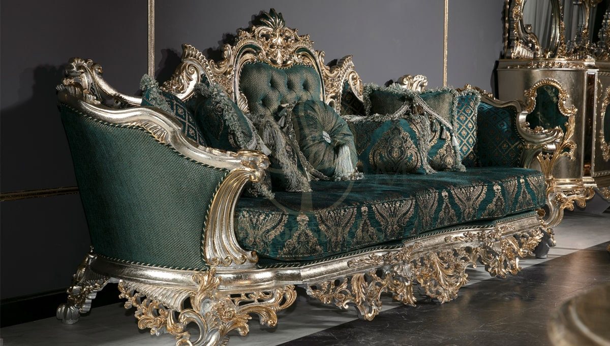 Royal Lapseki Hand Carved Teak Sofa Set, Saharanpur, view 5