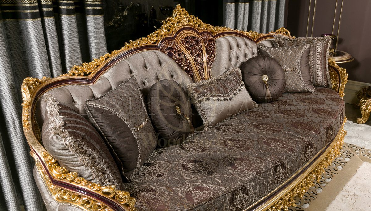 Royal Majeste Hand Carved Teak Sofa Set, Saharanpur, view 7