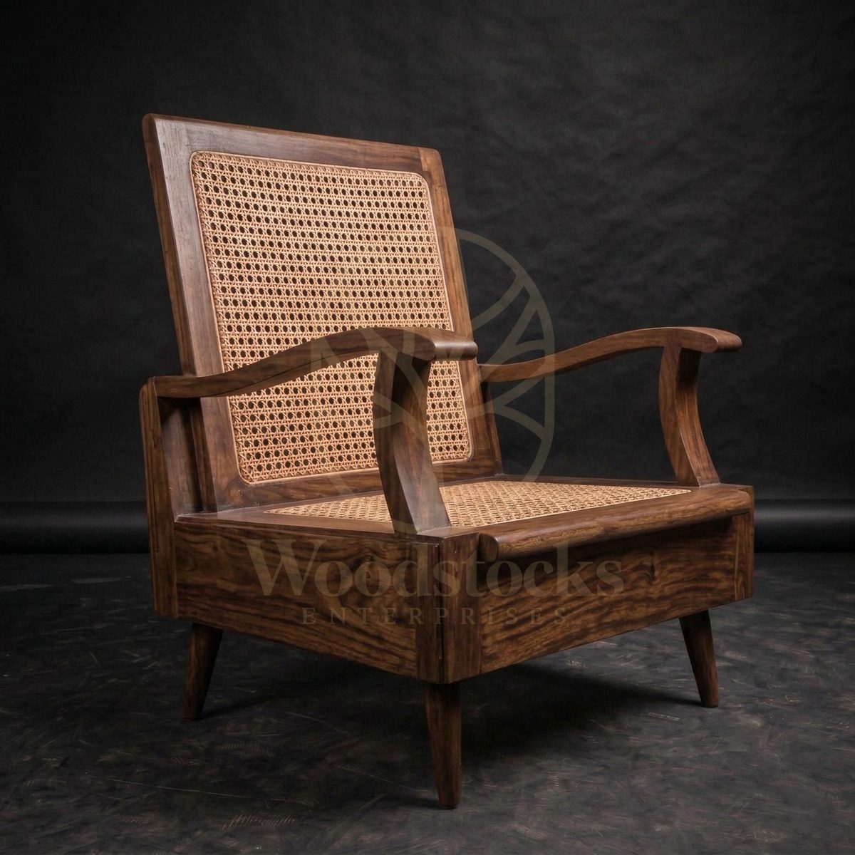 Luxury Teak Matunga Art Deco Cane Lounge Sofa, Saharanpur, view 7