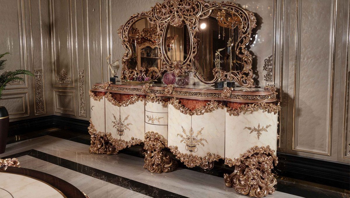 Royal Sumela Hand Carved Teak Dining Table Set, Saharanpur, view 2