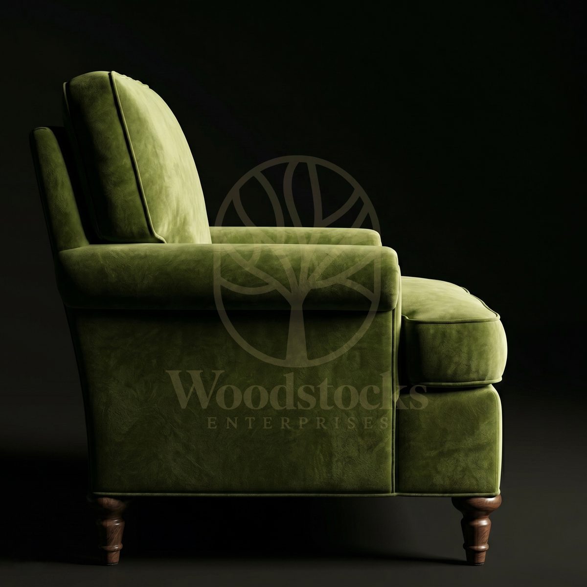 Luxury Teak Surrey Edwardian Country House Armchair, Saharanpur, view 4