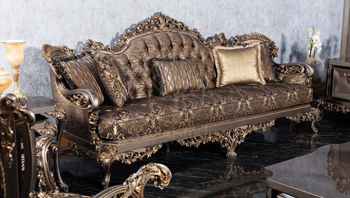Royal Vitton Hand Carved Teak Sofa Set, Saharanpur, view 3