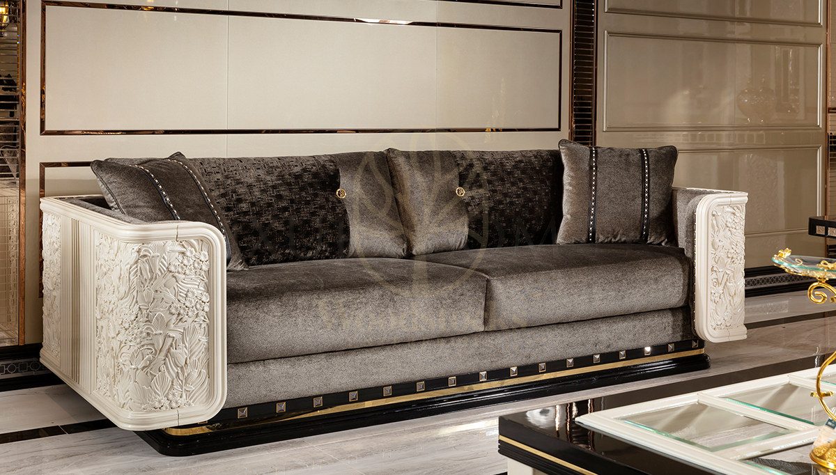 Luxury Katalonya Handcrafted Teak Sofa Set, Saharanpur, view 8