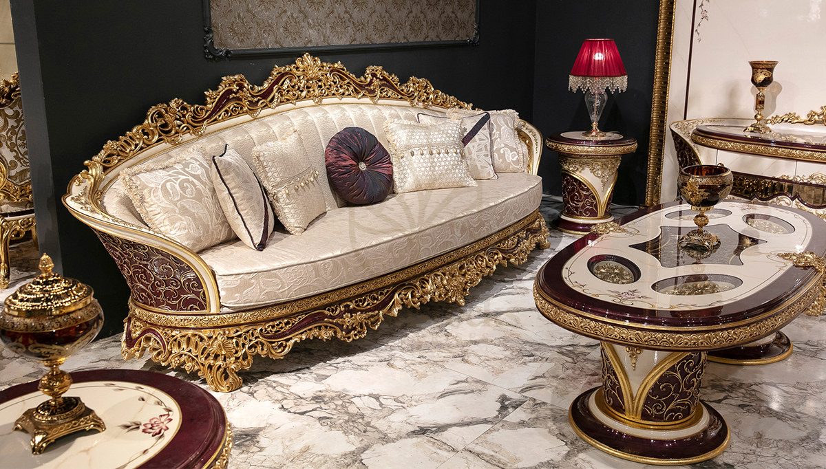 Royal Kopenhag Hand Carved Teak Sofa Set, Saharanpur, view 5