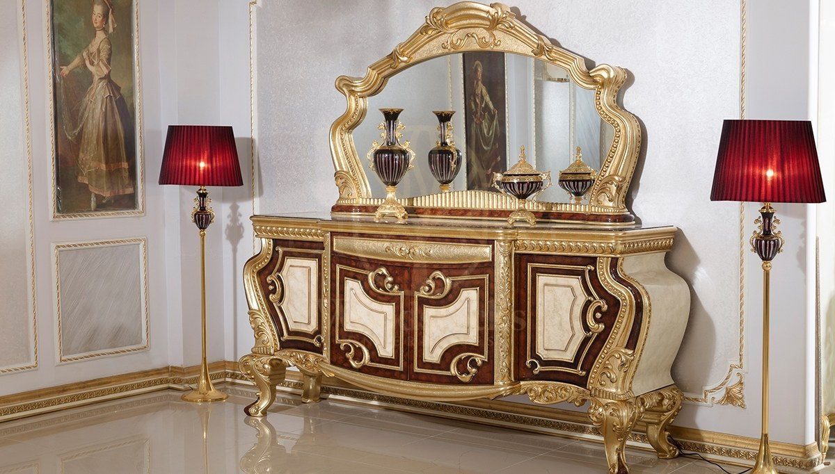 Royal Nevora Hand Carved Teak Dining Table Set, Saharanpur, view 5