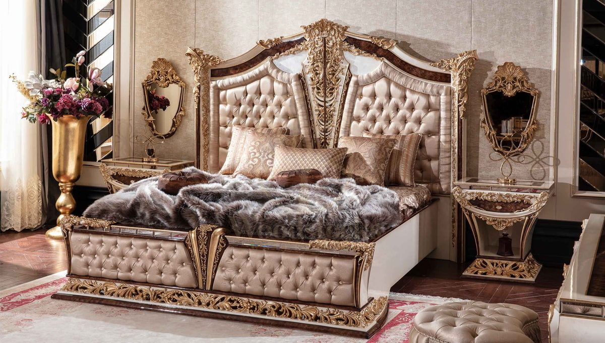 Royal Eritre Bronze Hand Carved Teak King Size Bed, Saharanpur, view 3