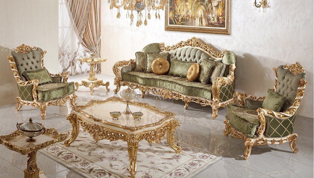 Royal Pargali Hand Carved Teak Sofa Set, Saharanpur, Sofa Set