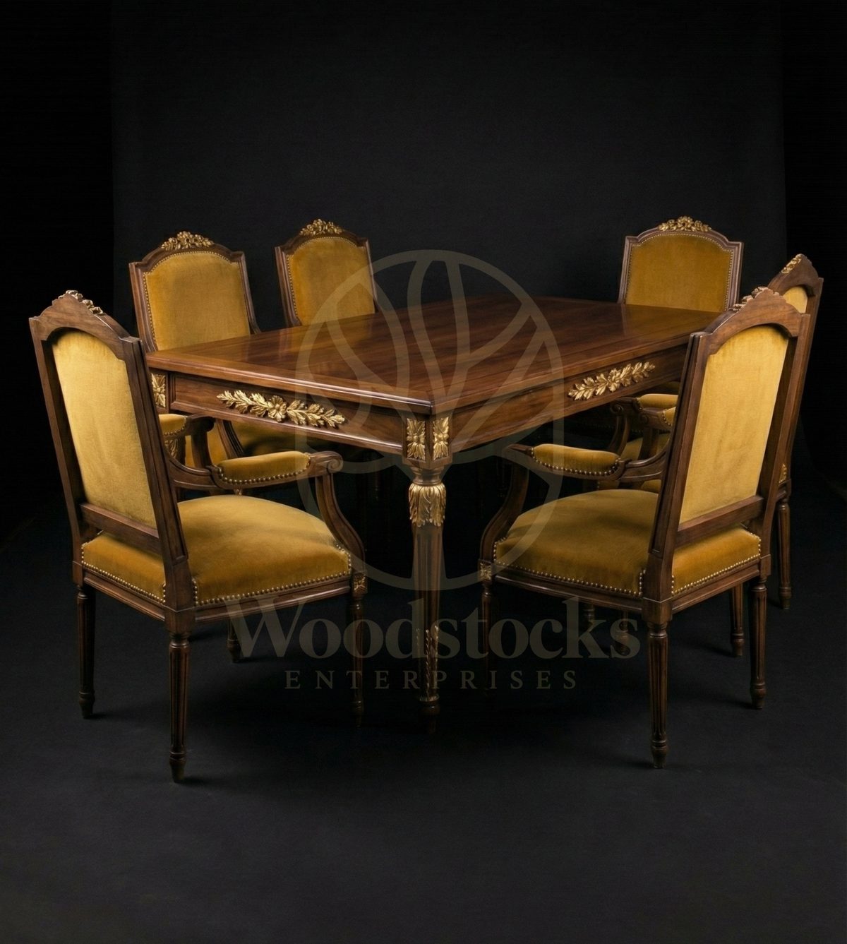 Royal Teak Laureled Salon of the Tuileries, Saharanpur, view 7