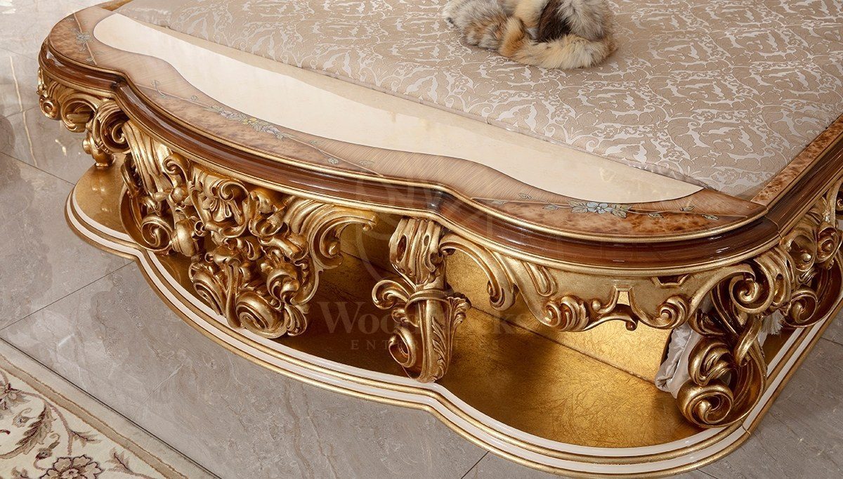 Royal Sultan Hand Carved Teak King Size Bed, Saharanpur, view 7