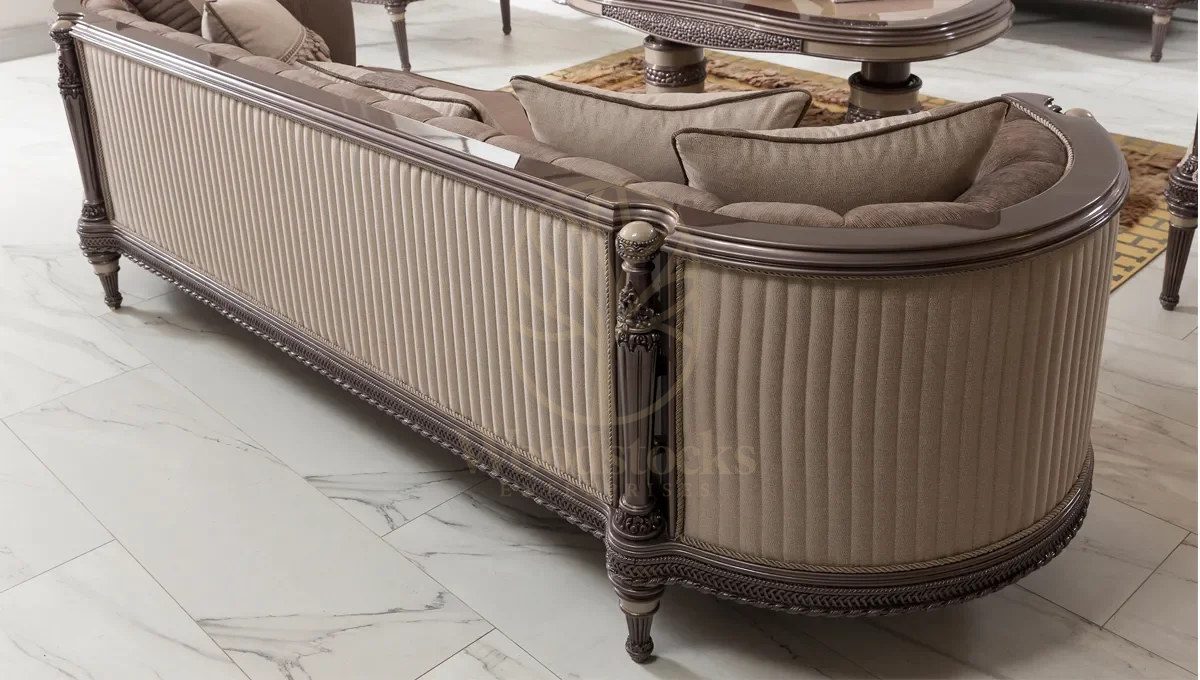Royal Cassani Hand Carved Teak Sofa Set, Saharanpur, view 10
