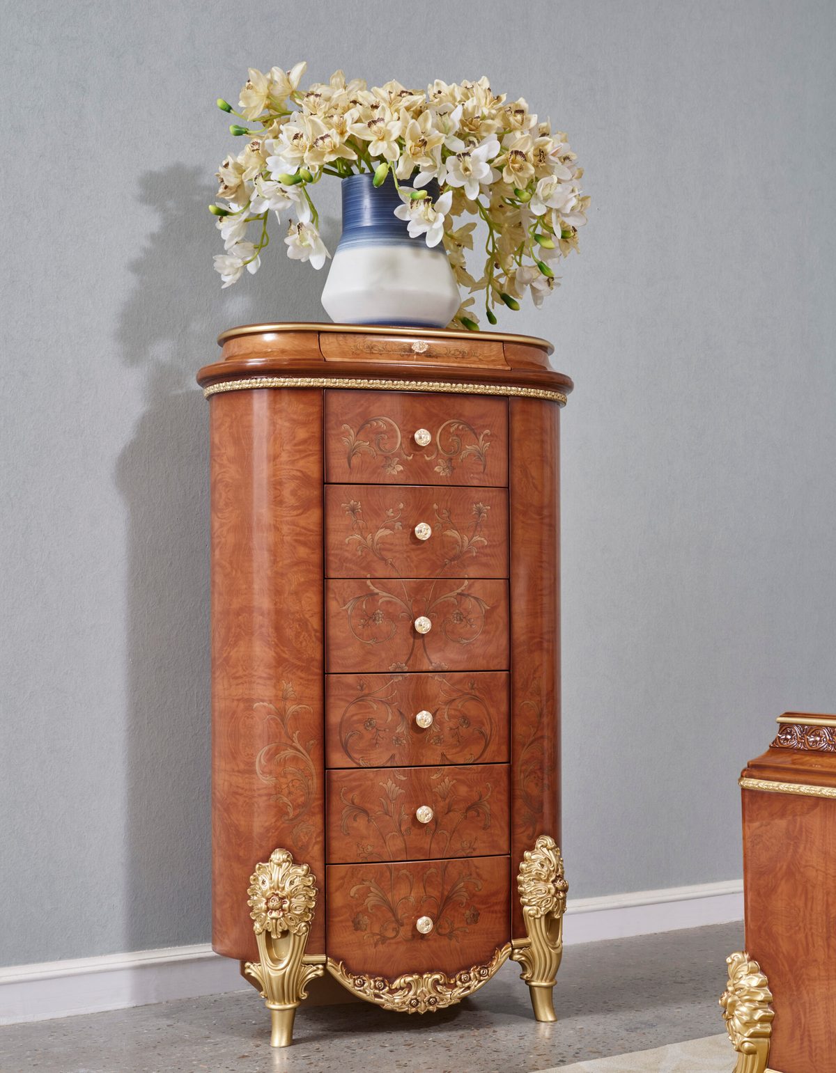 WSE High Quality Teak Wood Classic Chest of Drawers, Chest Of Drawers