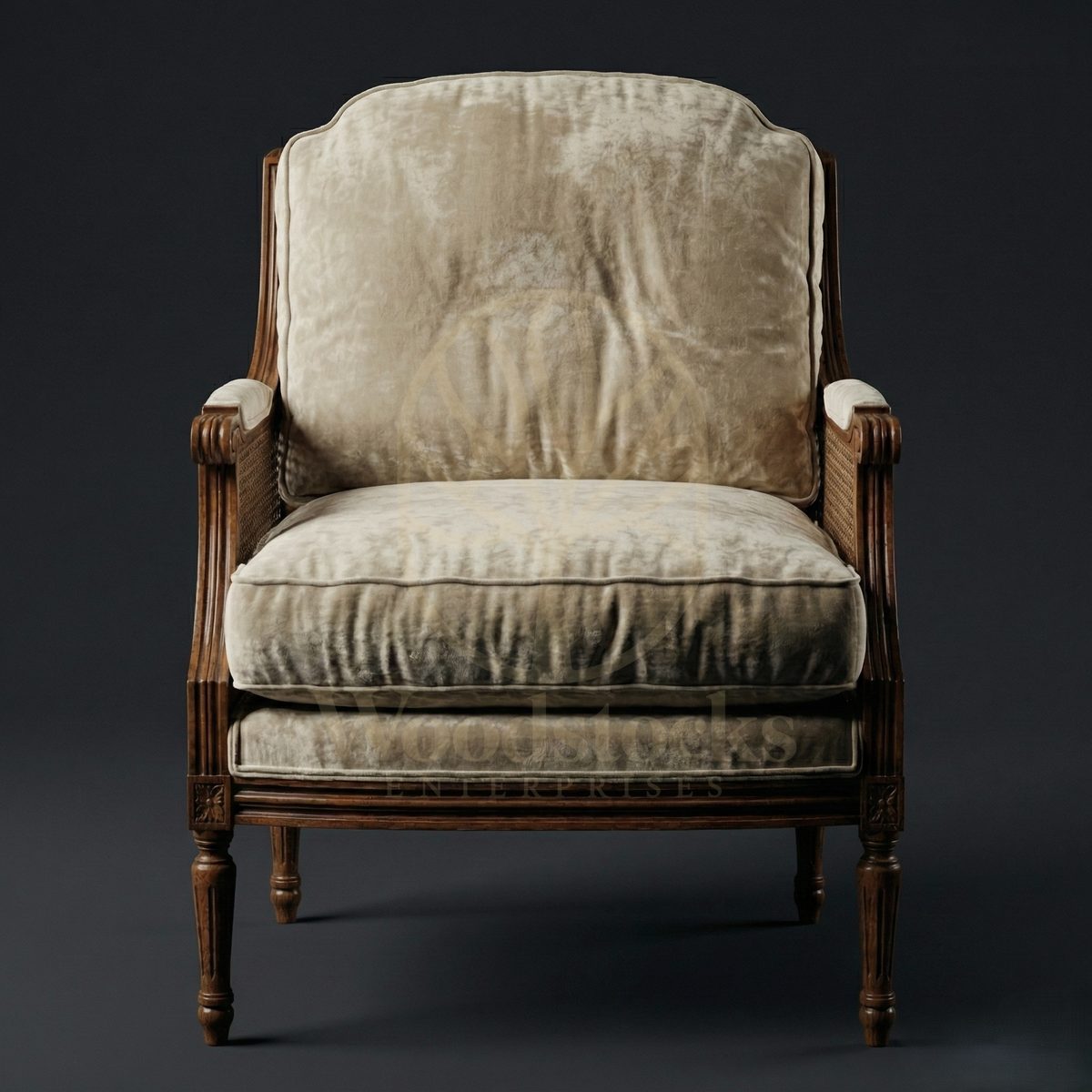 Royal Teak La Rochelle Merchant’s Armchair, Saharanpur, view 2