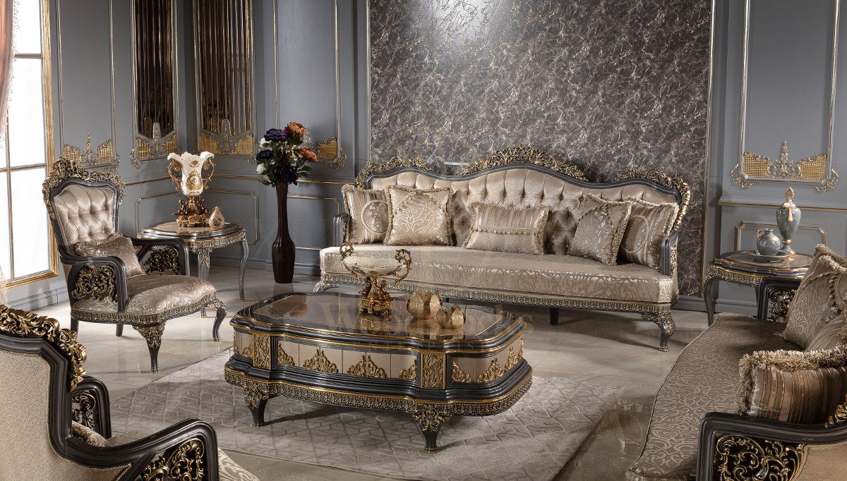 Royal Almira Hand Carved Teak Sofa Set, Saharanpur, view 5
