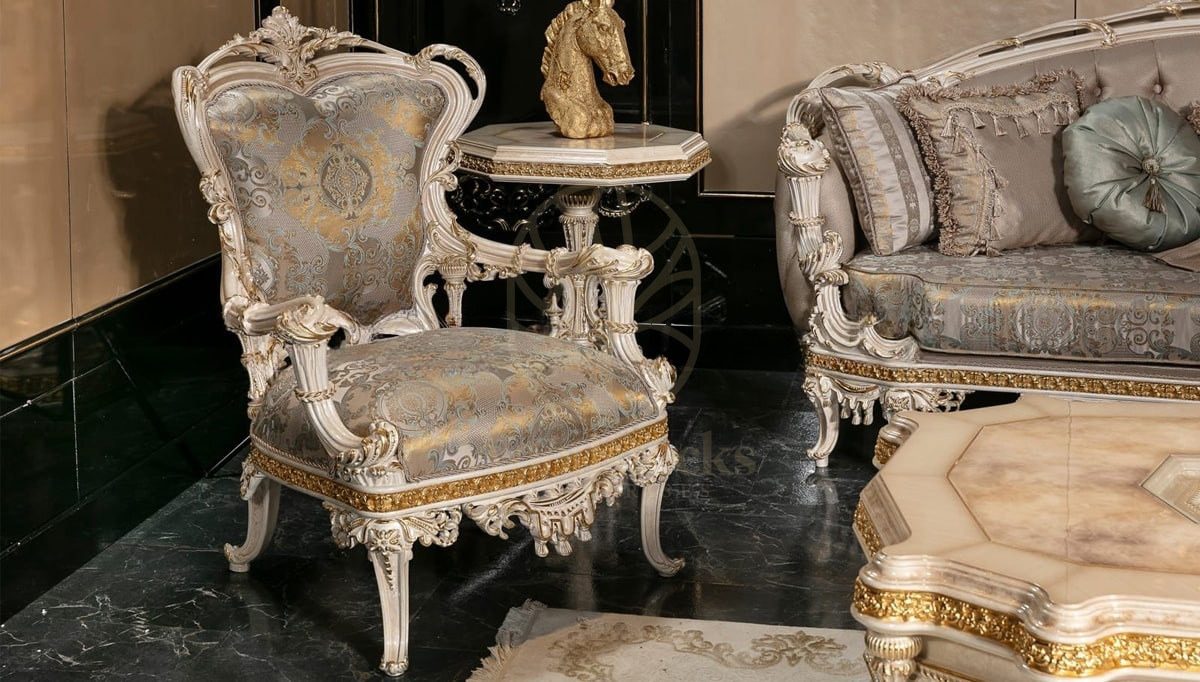 Royal Defne Hand Carved Teak Sofa Set, Saharanpur, view 5