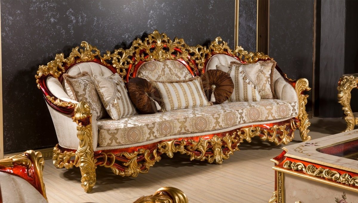 Royal Armagan Hand Carved Teak Sofa Set, Saharanpur, view 2