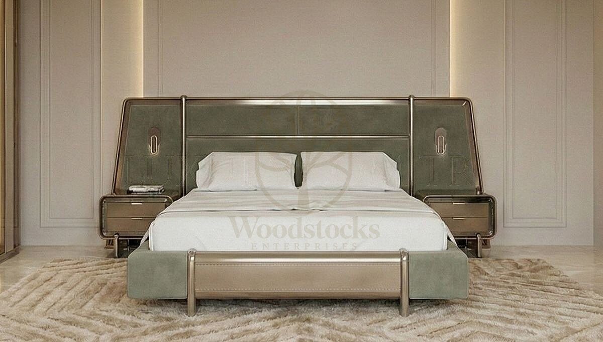 Luxury Nexus Handcrafted Teak King Size Bed, Saharanpur, view 5