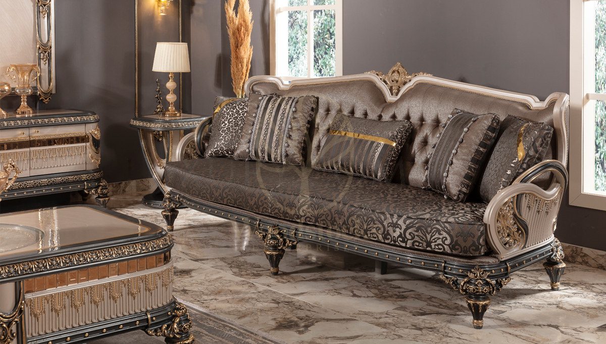 Royal Almina Hand Carved Teak Sofa Set, Saharanpur, view 2