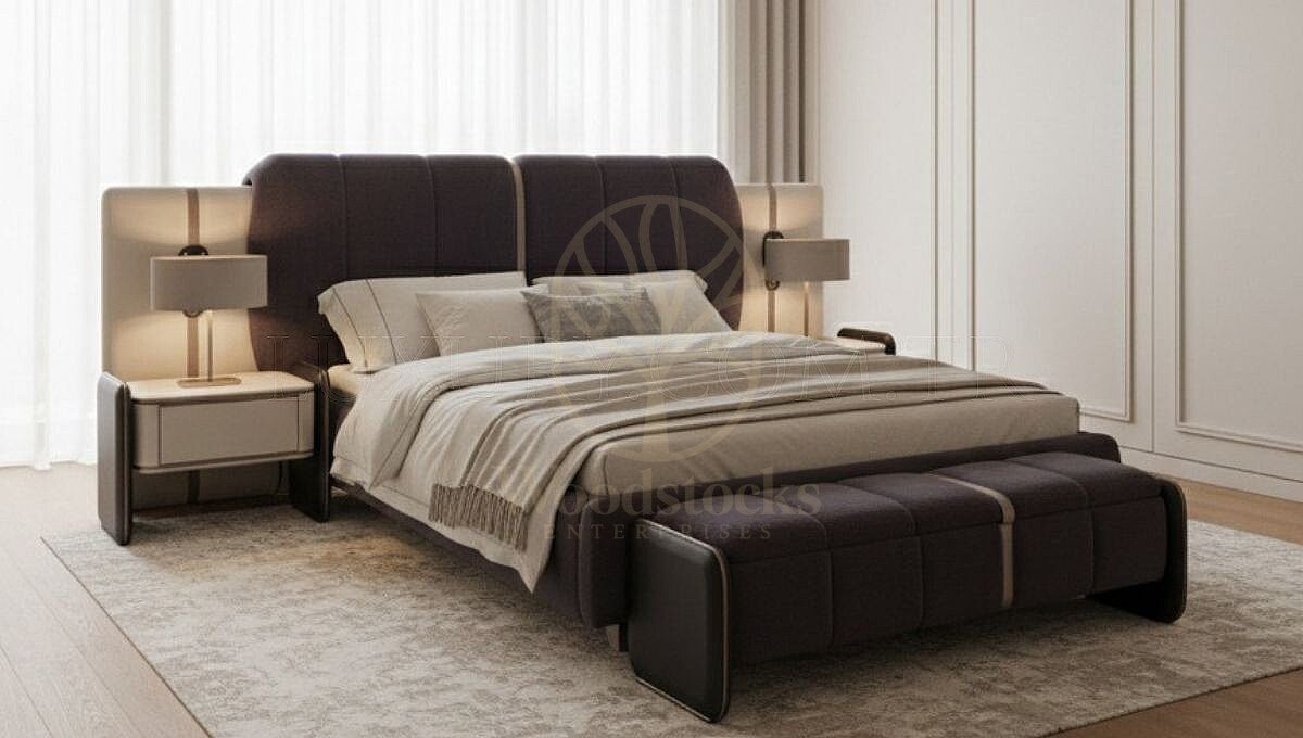 Luxury Onic Handcrafted Teak King Size Bed, Saharanpur, view 2