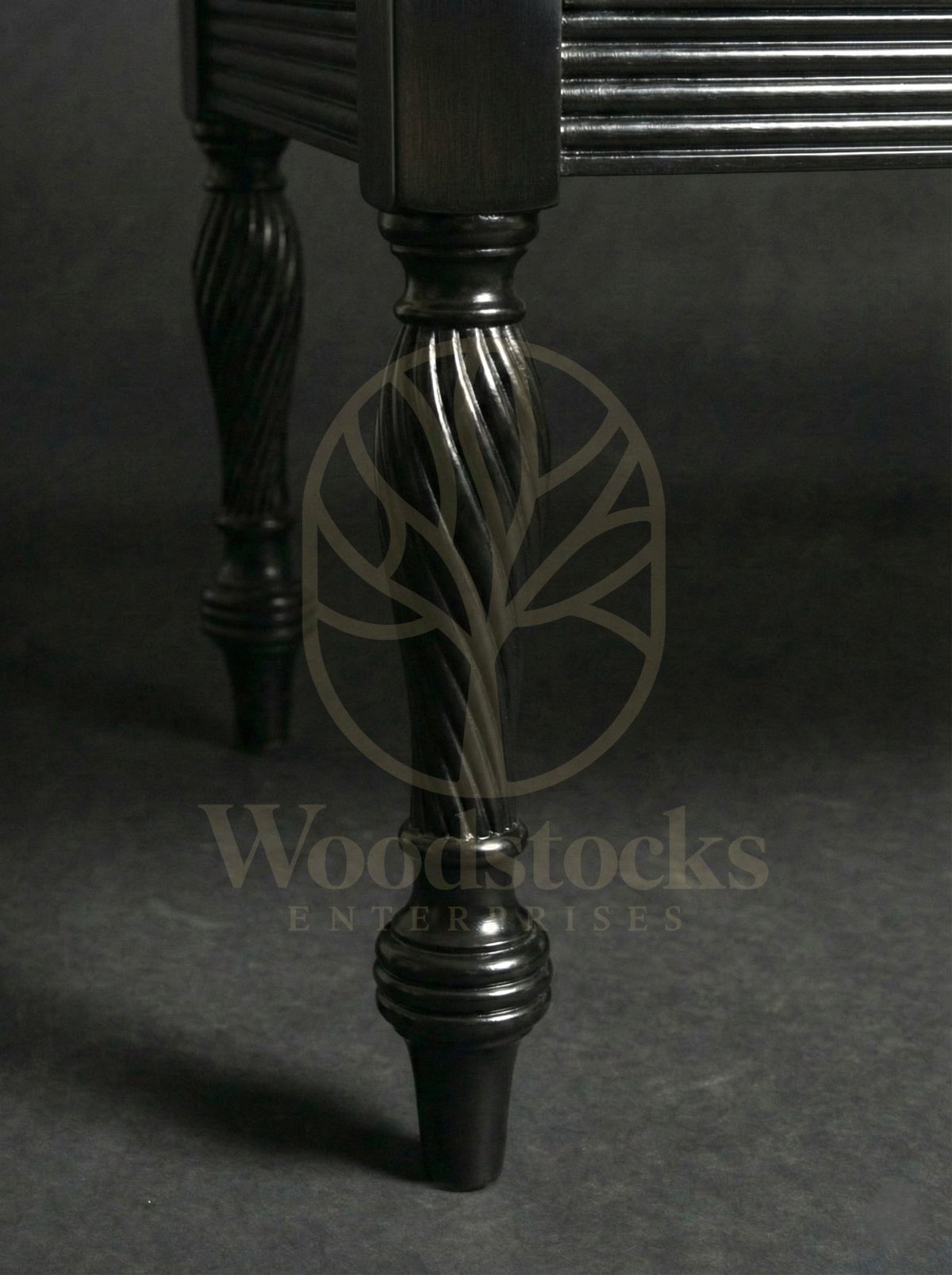 Luxury Teak Old Colombo Cane-Seat Bench, Saharanpur, view 6