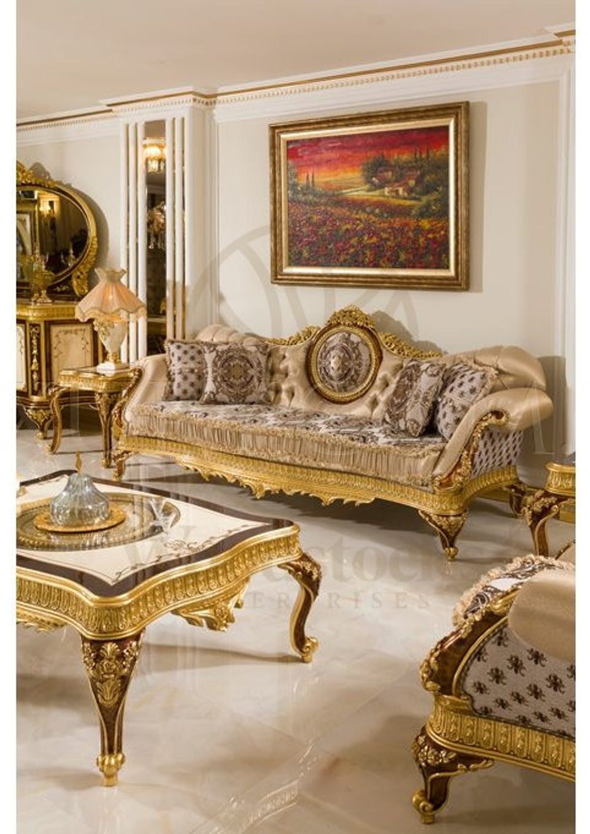Royal Kafkas Hand Carved Teak Sofa Set, Saharanpur, view 7