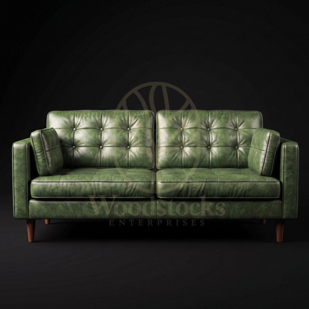 Luxury Teak Allerød Atelier Hunter Green Settee, Saharanpur, Sofa Set