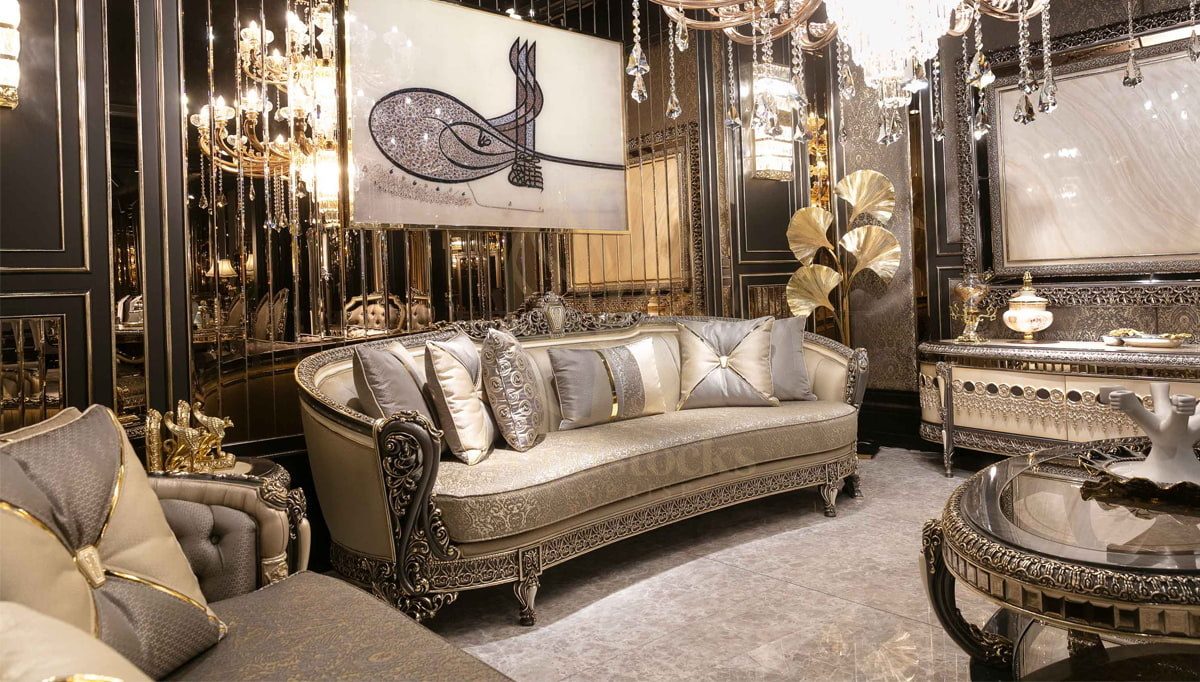 Royal Morbida Hand Carved Teak Sofa Set, Saharanpur, view 5