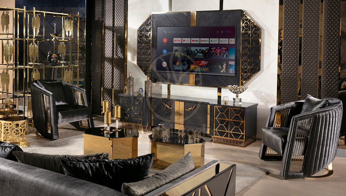 Luxury Cornelya Handcrafted Teak TV Cabinet, Saharanpur, TV Cabinet
