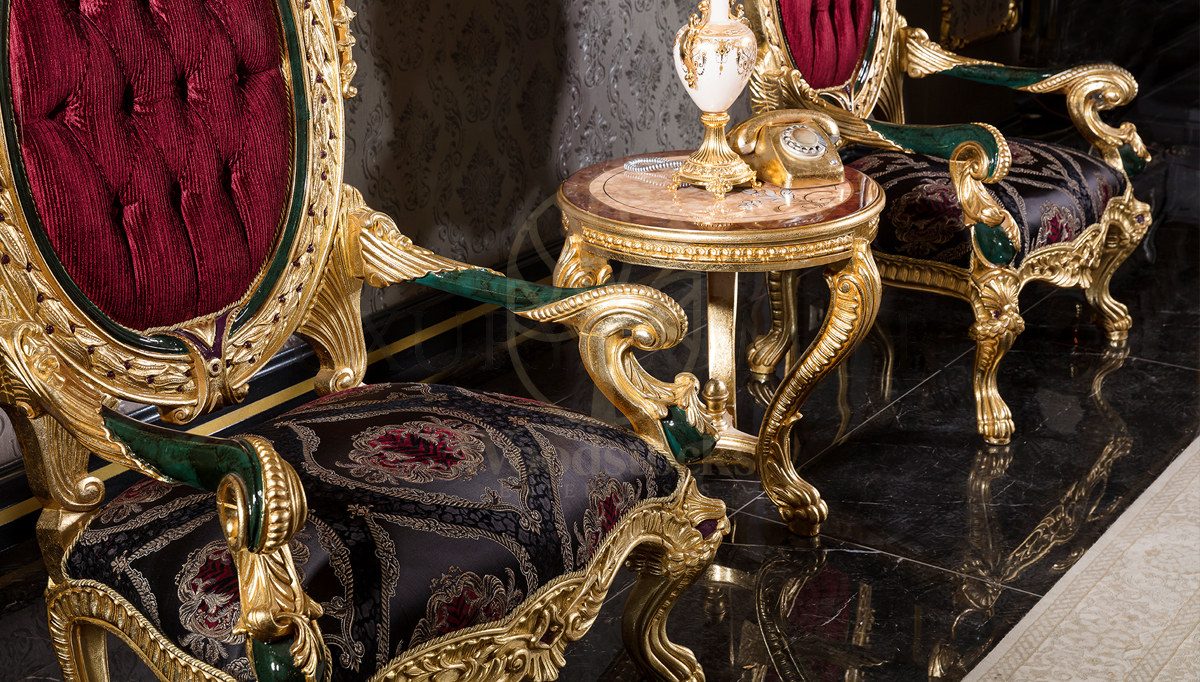 Royal Tugra Hand Carved Teak Sofa Set, Saharanpur, view 5