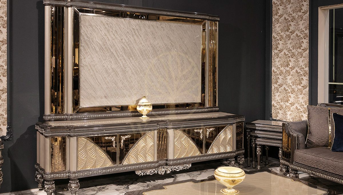 Royal Vanesa Hand Carved Teak TV Cabinet, Saharanpur, view 8