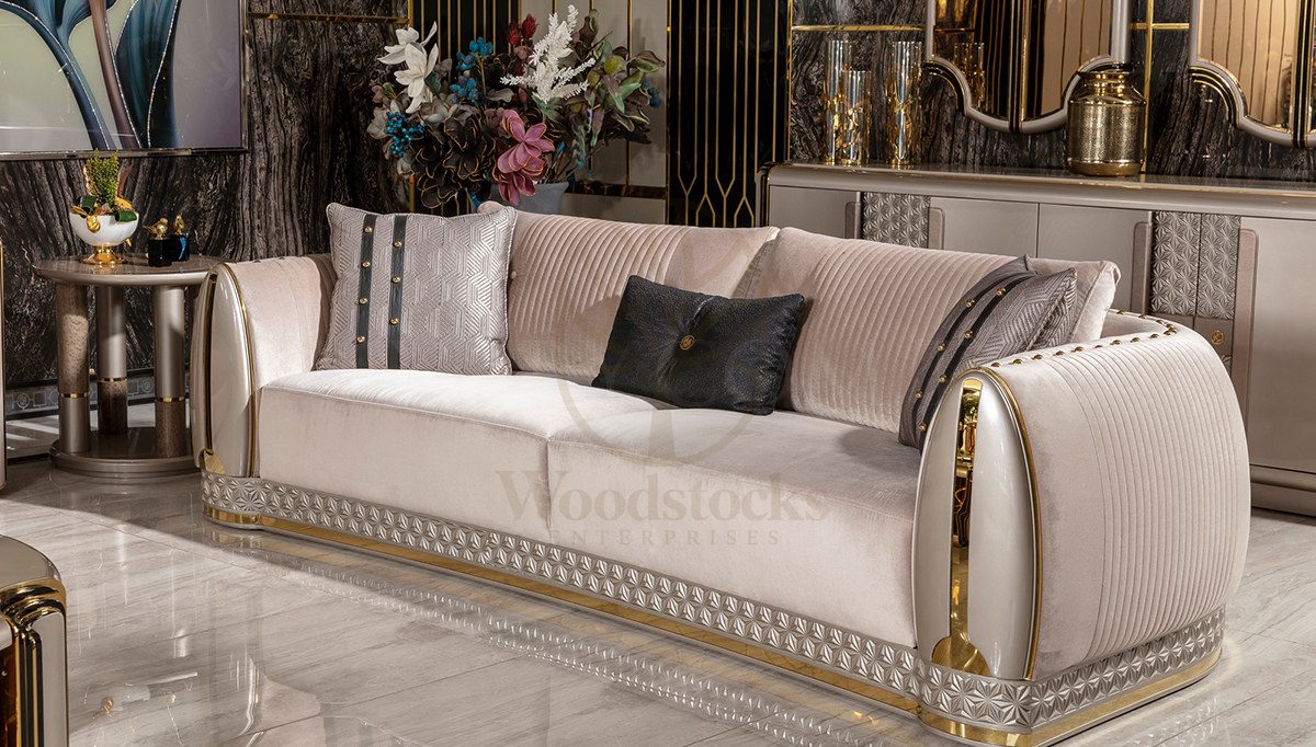 Luxury Tortona Handcrafted Teak Sofa Set, Saharanpur, view 4