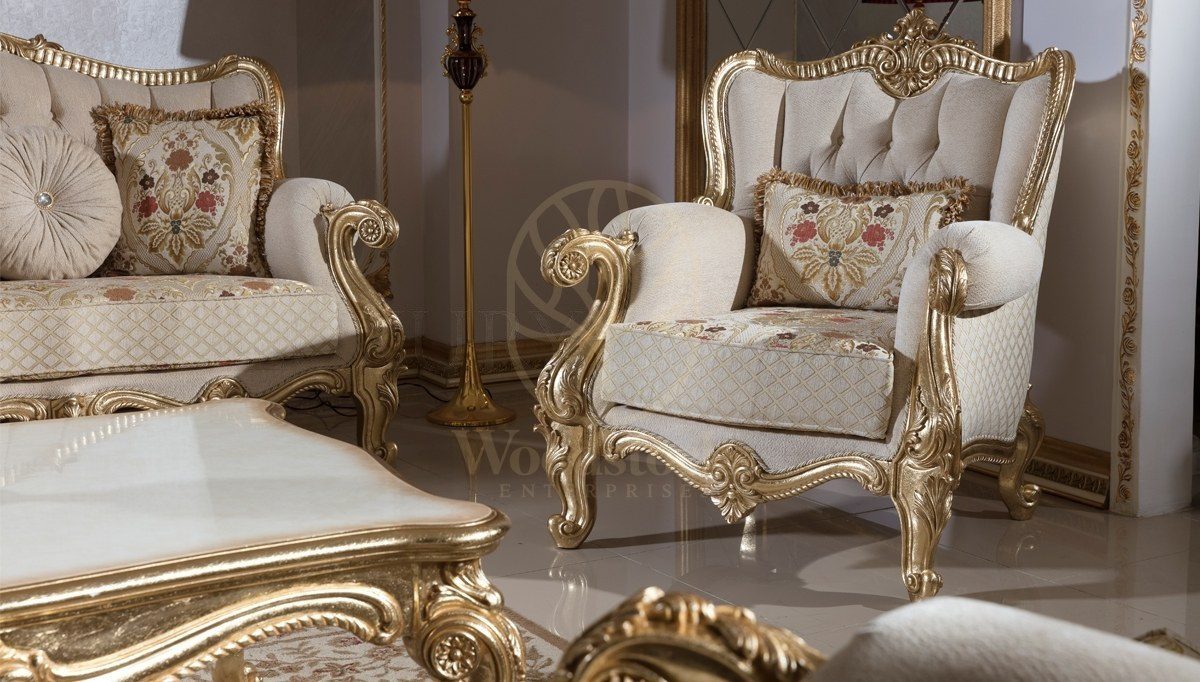 Royal Kayihan Hand Carved Teak Sofa Set II, Saharanpur, view 3