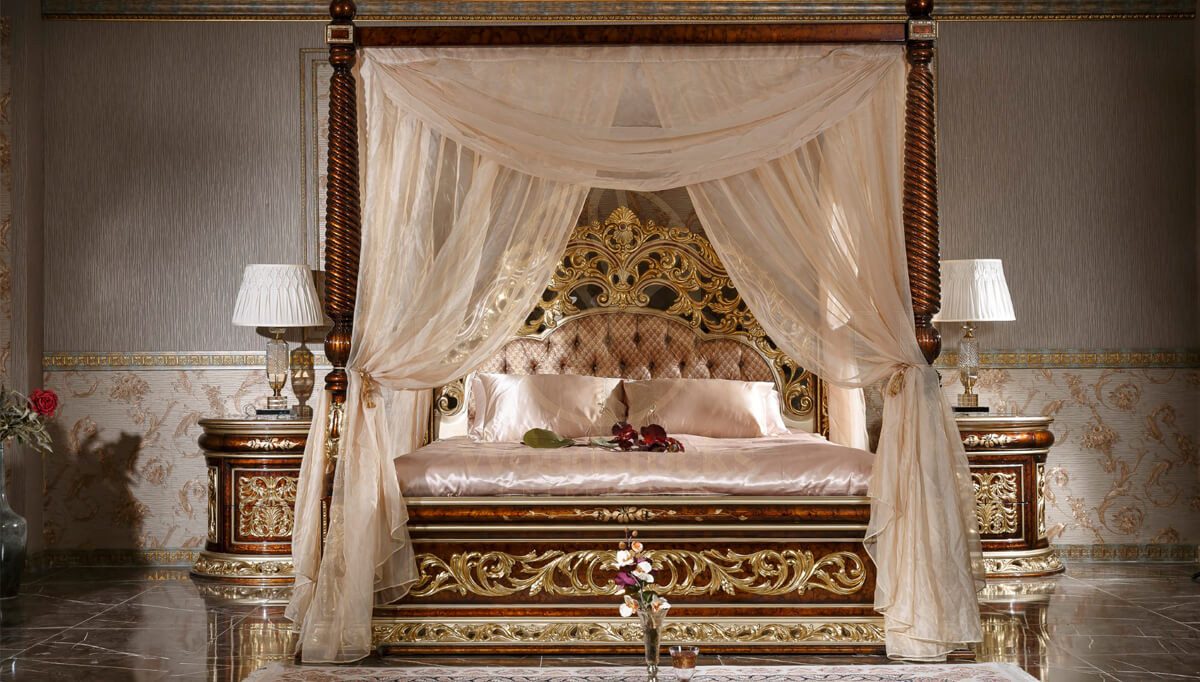 Royal Harzemsah Bronze Hand Carved Teak King Size Bed, Saharanpur, view 2