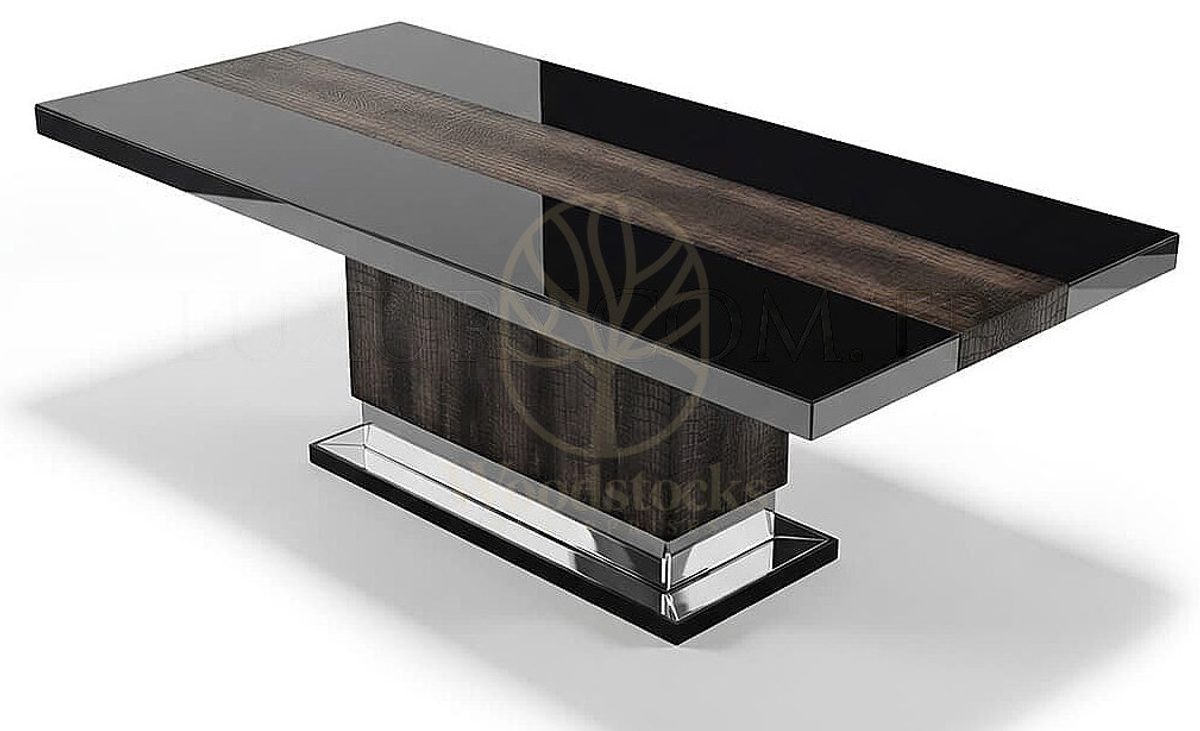 Luxury Serina Grey Handcrafted Teak Dining Table Set, Saharanpur, view 4