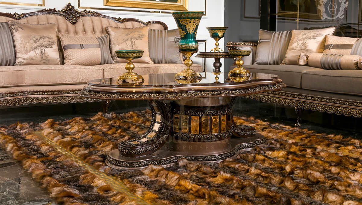 Royal Modelo Hand Carved Teak Sofa Set, Saharanpur, view 7