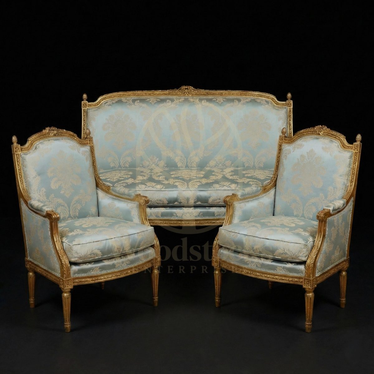 Royal Teak Versailles Bleu Salon Ensemble, Saharanpur, Sofa Set