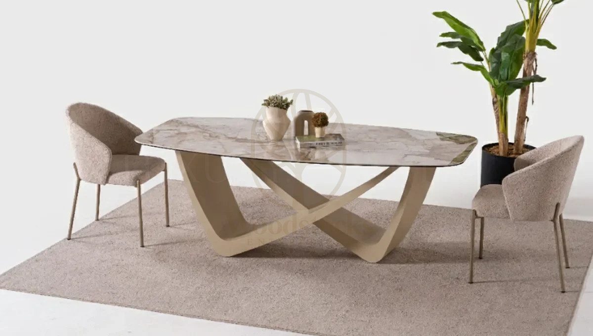 Luxury Edra Handcrafted Teak Dining Table Set, Saharanpur, view 3