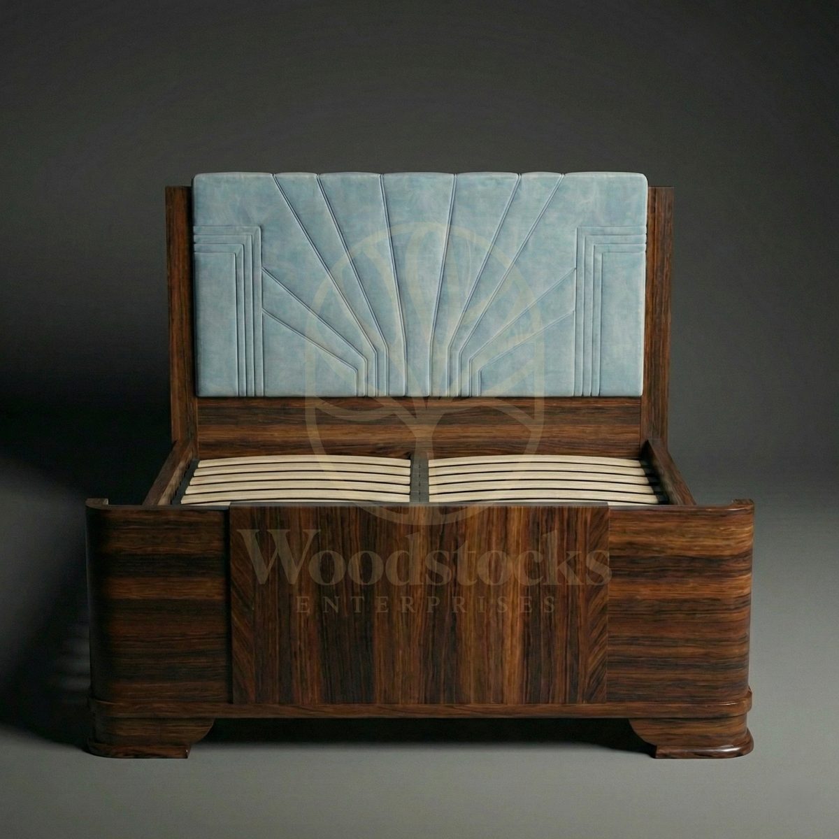 Luxury Teak Rive Droite Geometric Deco Bed, Saharanpur, view 3