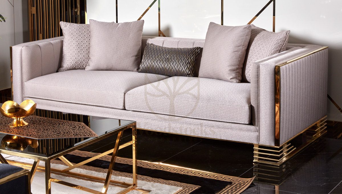Luxury Tegre Handcrafted Teak Sofa Set II, Saharanpur, view 2