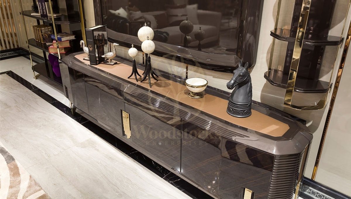 Luxury Levons Handcrafted Teak TV Cabinet, Saharanpur, view 2