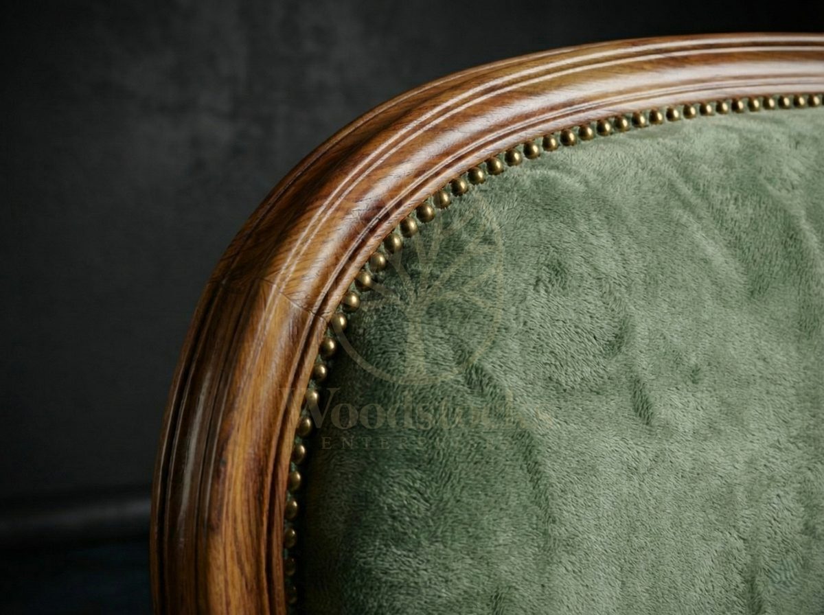 Luxury Teak Neuilly Belle Époque Deco Salon Settee, Saharanpur, view 3