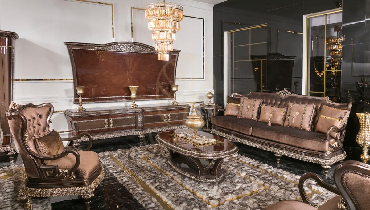 Royal Radiant Hand Carved Teak Sofa Set, Saharanpur, Sofa Set