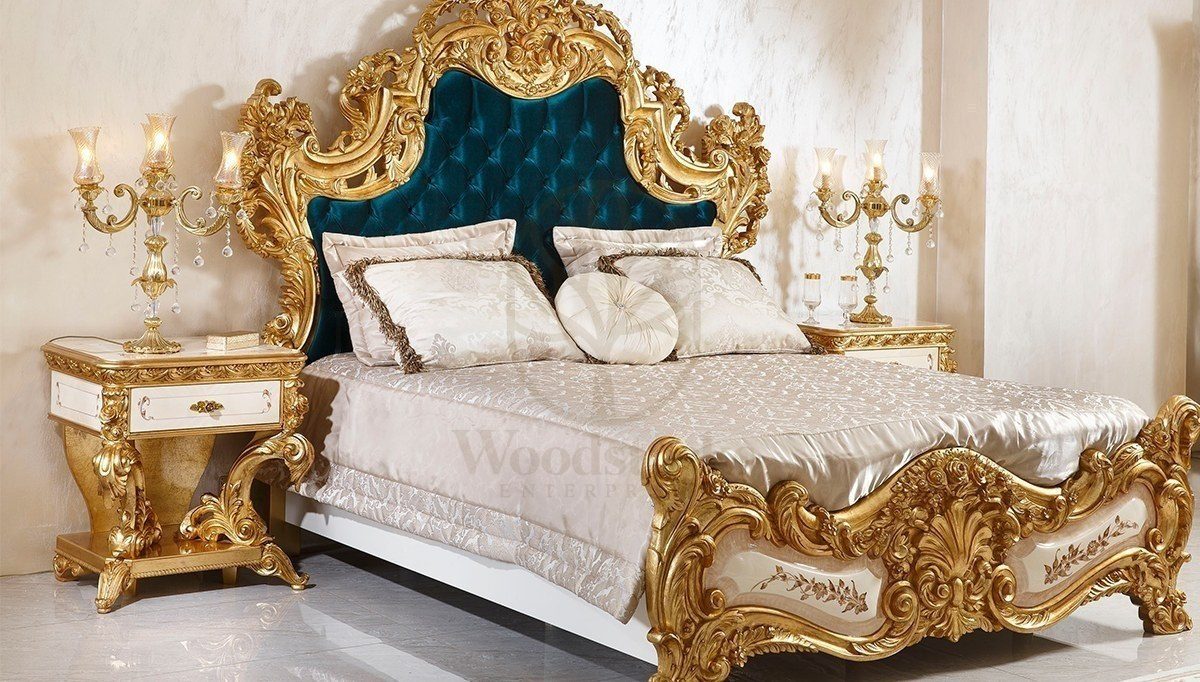 Royal Fetih Hand Carved Teak King Size Bed, Saharanpur, view 3