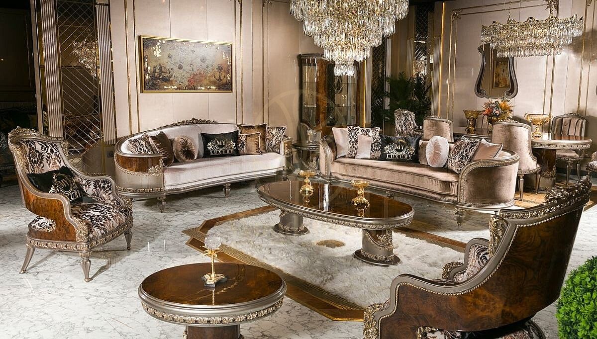 Royal Exotic Hand Carved Teak Sofa Set, Saharanpur, Sofa Set